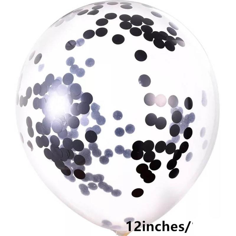 Gold Silver Confetti Balloons Glitter Sequin Globos Helium Balloon Birthday Party Halloween Christmas Party Wedding Decorations
