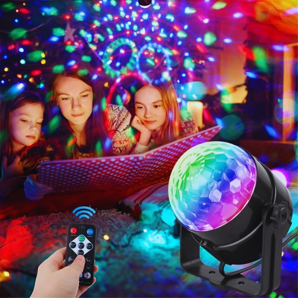 Strobe And Remote Control Disco Ball Ambiance Lights. Holiday Family Gatherings, Birthdays, Weddings, Bars, Clubs