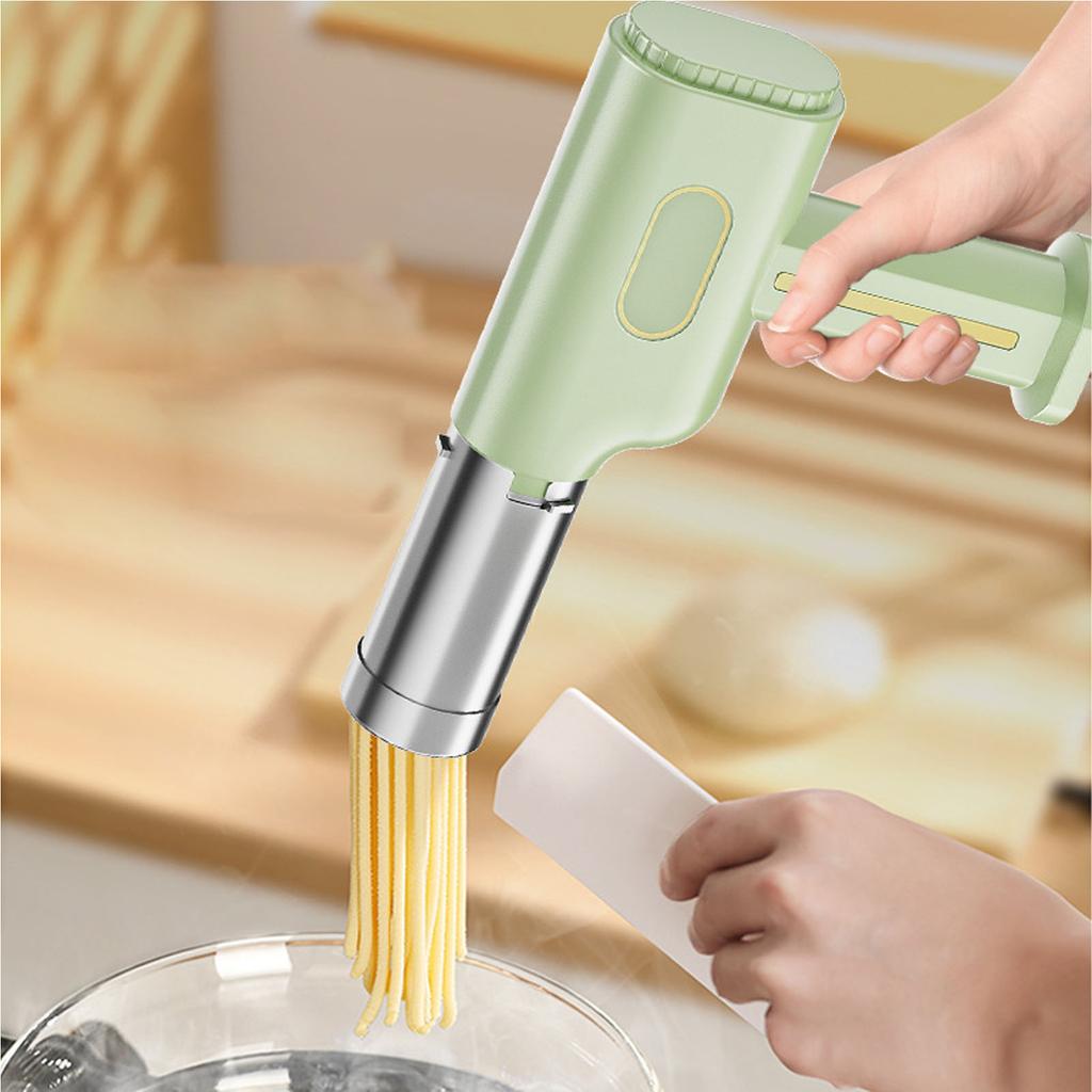 Handheld Electric Pasta Maker Cordless Pasta Machine Noodle Maker Automatic Homemade Spaghetti Ramen Sausage Making Attachment