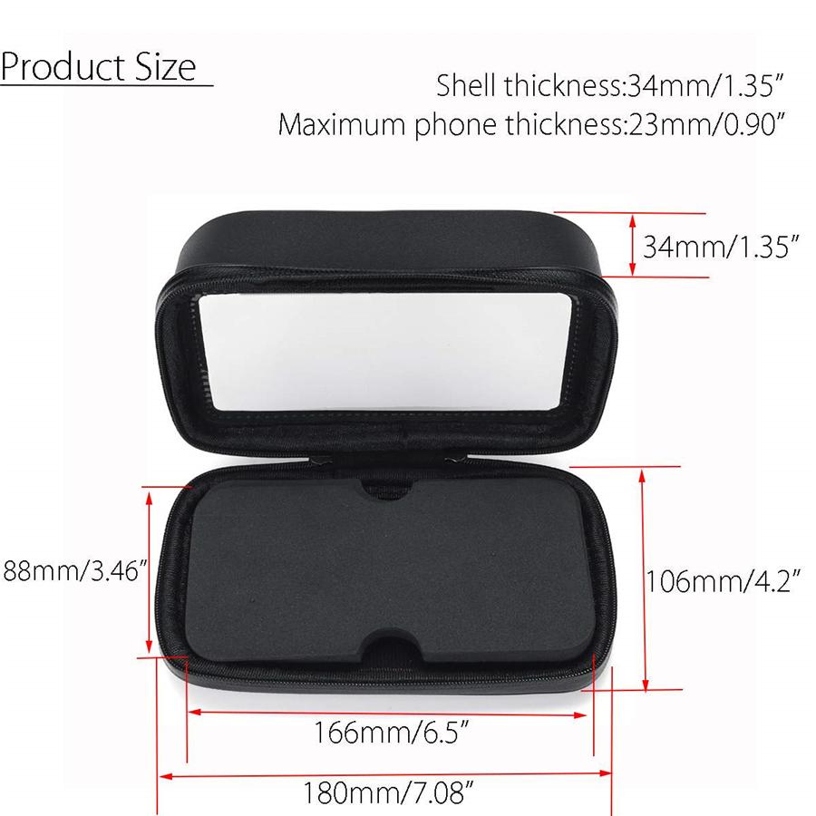 6.3 Inch Waterproof Bike Bicycle Mobile Phone Holder Stand Motorcycle Handlebar Mount Bag Case For Iphone for Samsung