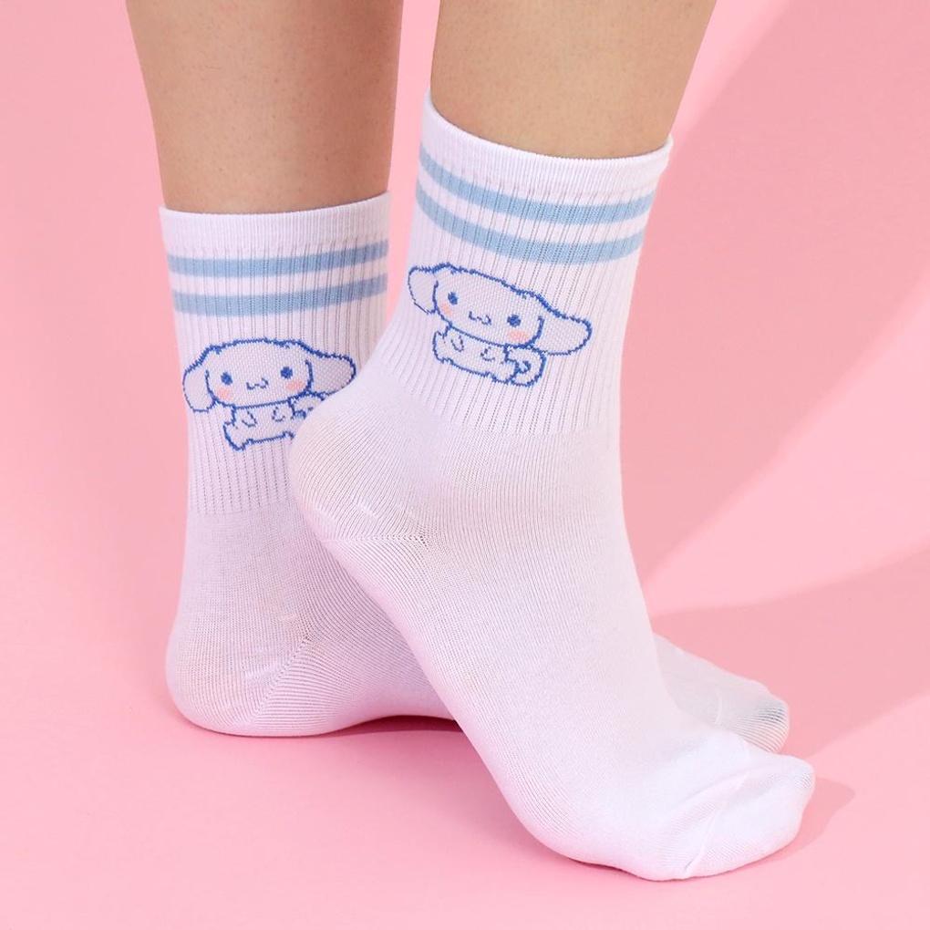 [Renoma] Cinnamoroll Adult Ringle Medium Socks (1 Pair)_TE3YW63497