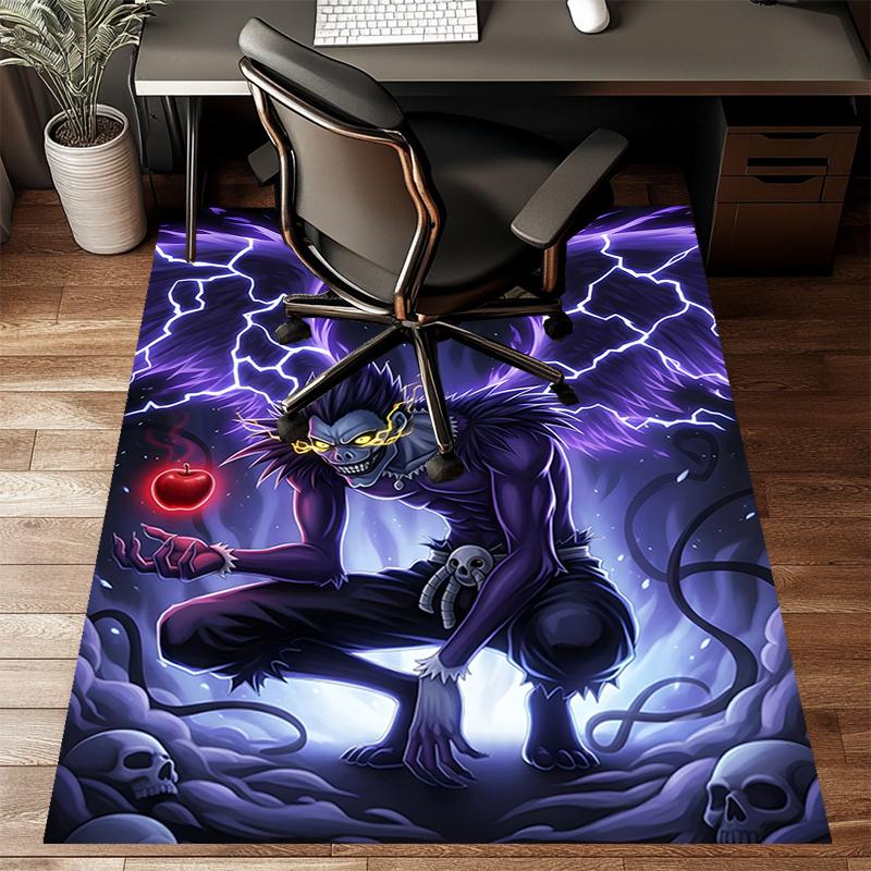 D-Death Note2Printed Area Rug Carpet for Bedroom Living Room Home Decor Rugs Mat Non Slip Mat Rug for Bedside