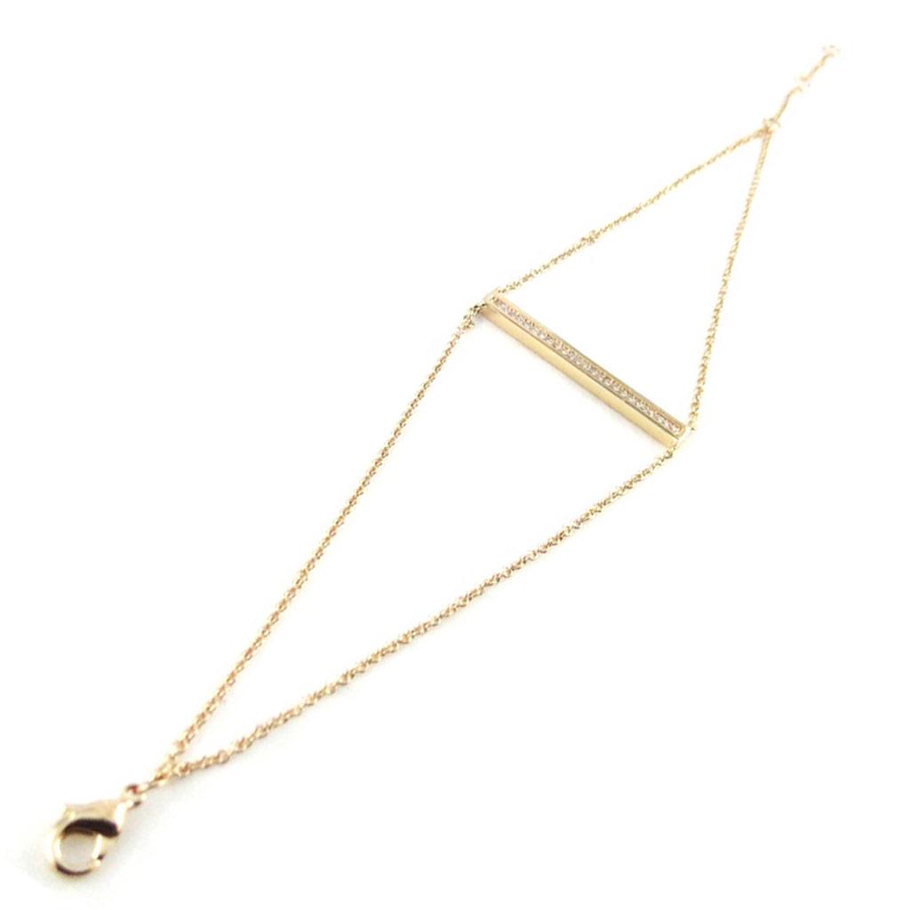 Les Trésors De Lily [L7700] - Vergoldetes Armband 'Sissi' Weißgold - 30x3 mm