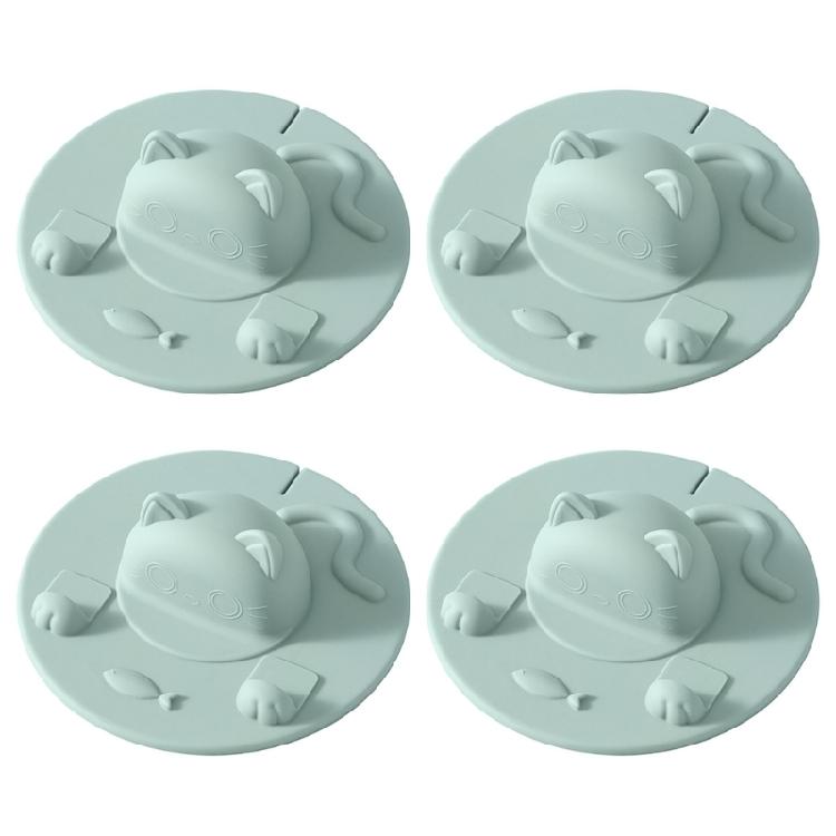 Coffee Mug Lid Lovely Cats Silicone Cup Lid Dustproof Camping Mug Covers for Hot and Cold Beverages Cup Easy To Clean