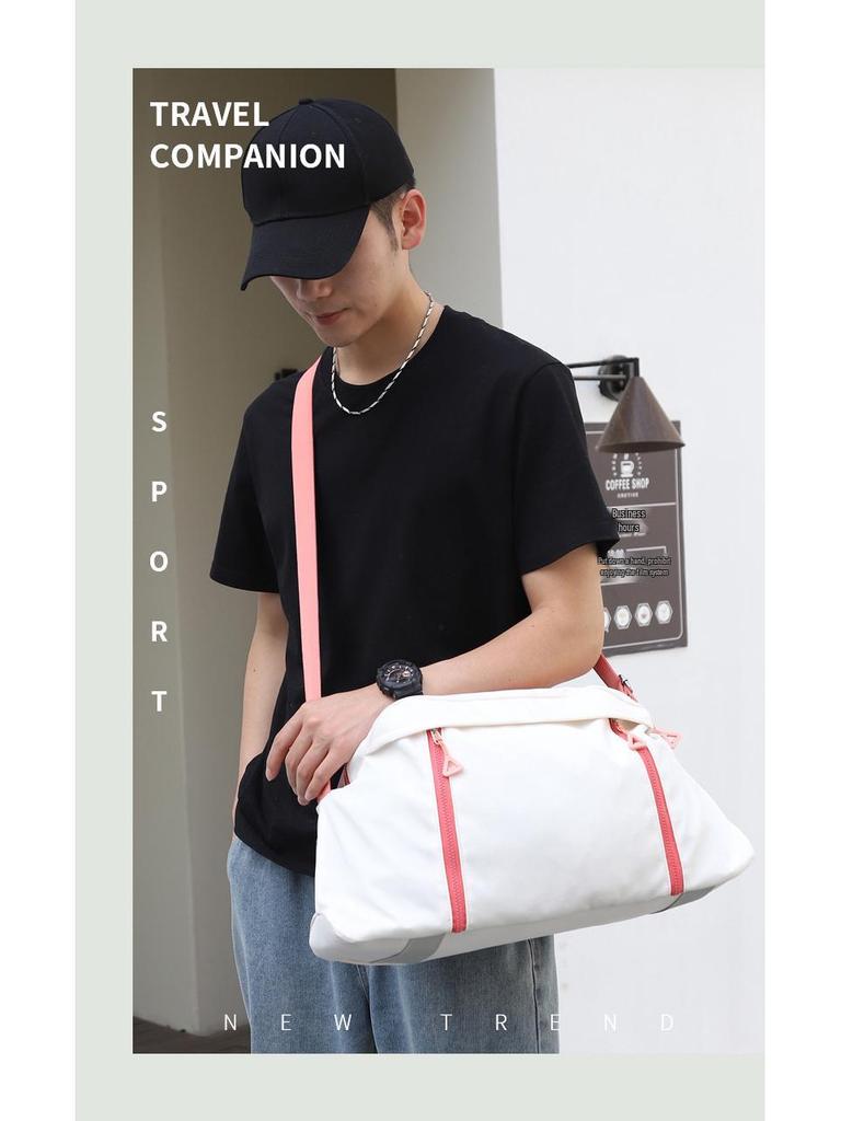 Women's Large Capacity Solid Color Sports & Travel Bag for Short Trips