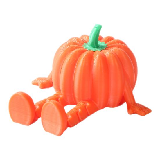 3D Printed Fruit Figurine with Articulated Legs Movable Joints Banana