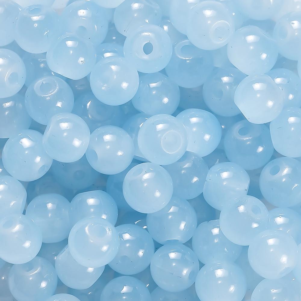 30/50pcs 6mm Glass Round Beads Colorful Spacer Loose Beads for Necklace Bracelet Diy Jewelry Making Accessories Supplies