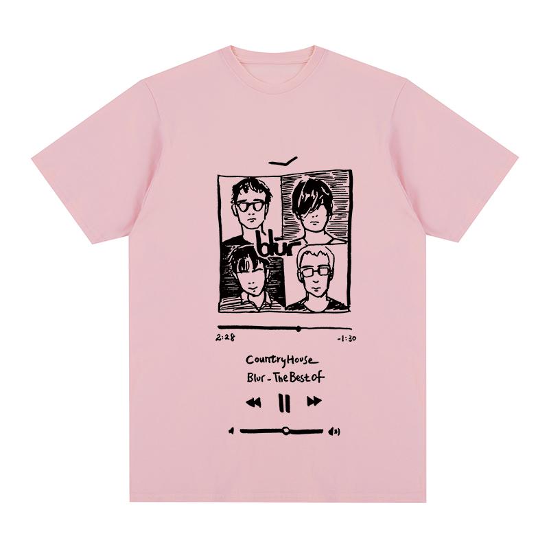Blur Country House Vintage T-shirt Music Britpop Band Coffee Tv Milk Concert Tour Cotton Men T Shirt New Tee Tshirt Womens Tops