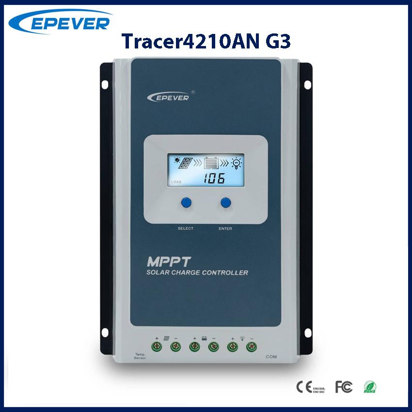 

40A MPPT Solar Charge Controller 12V 24V Battery Voltage Max Solar Panel 100V EPEVER Regulator With MT52 Data Monitor 40A