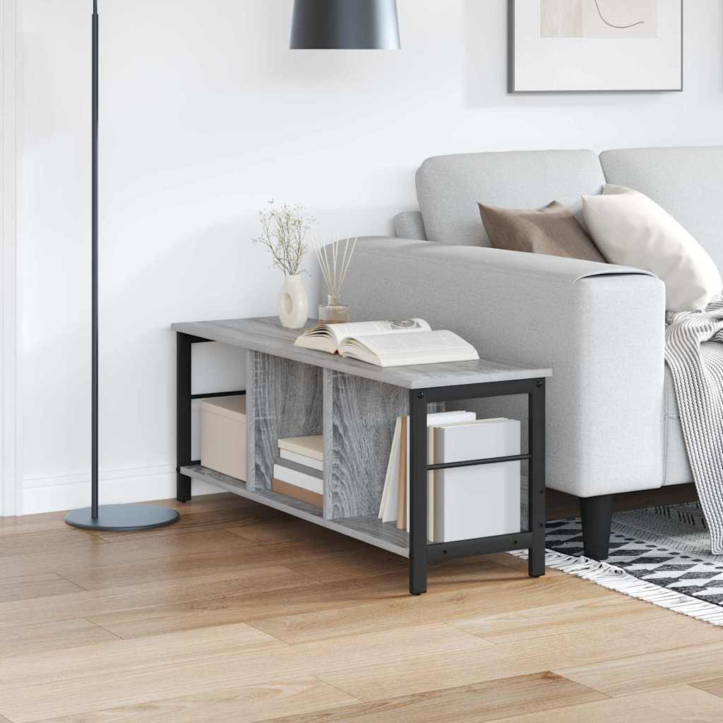 Bookshelf Grey Sonoma 102 x 32 x 40.5 cm Particleboard