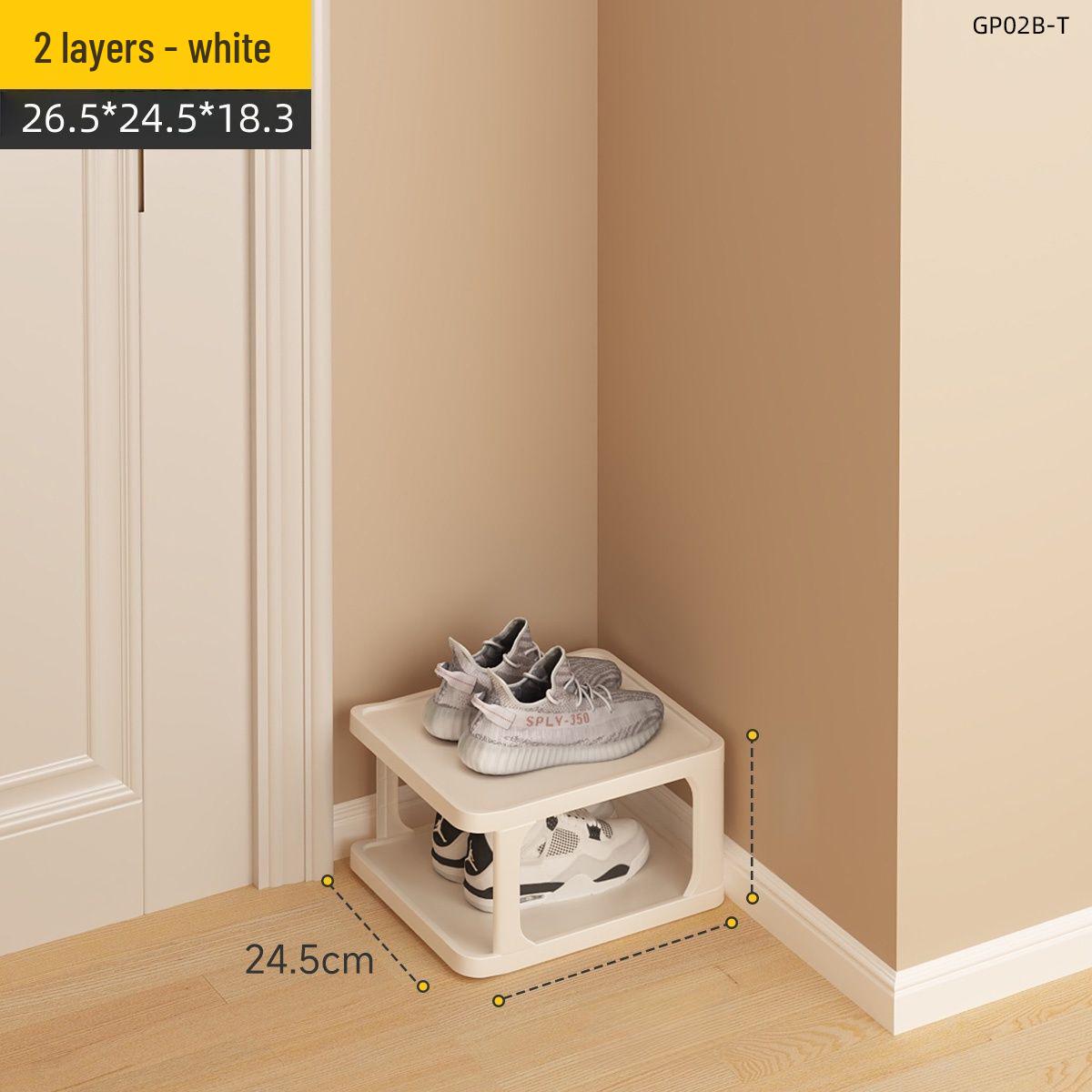 Compact Dustproof Shoe Rack: Space-Saving Multi-Layer Storage for Entrance or Dorm.