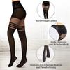 Sexy Pantyhose Women Fishnet Black Three Bars Ins Hot Girls Tights High Elastic Hipster Leggings