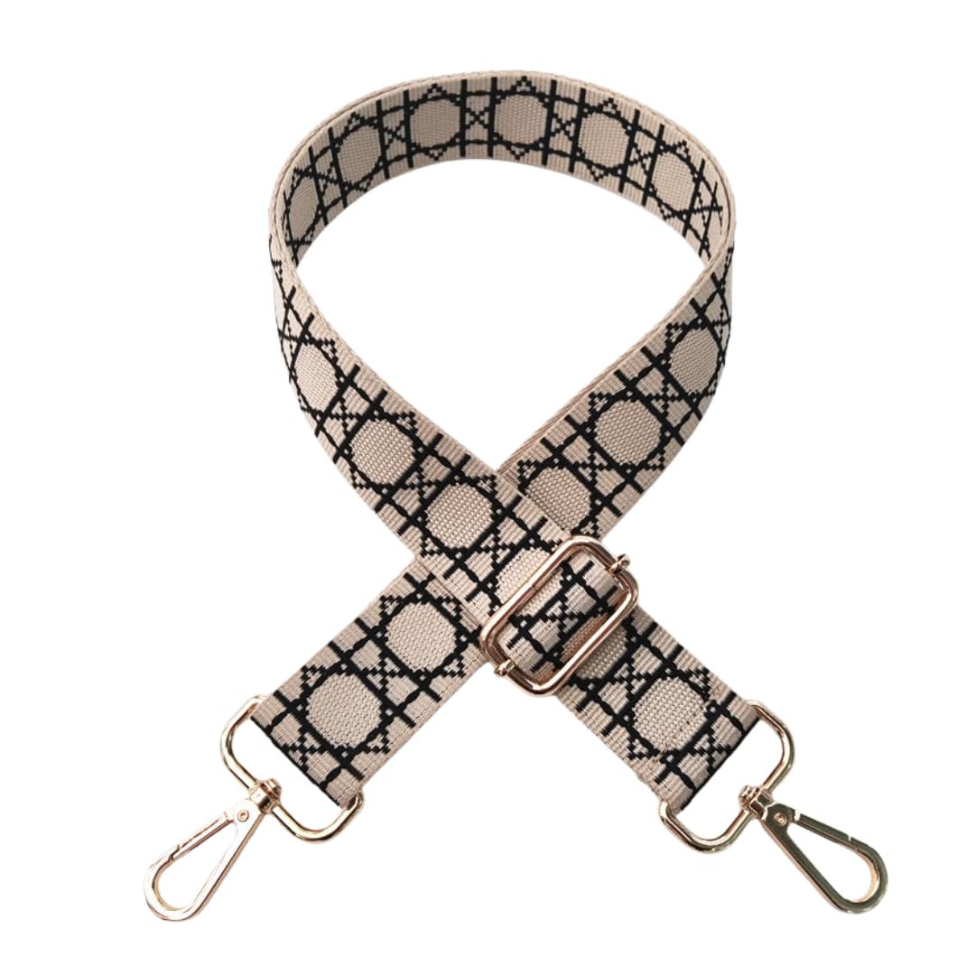 Purroo Регулируемый Толстый Плечевой Ремень для Сумок, Крепится Одиночным Ремешком, Заменяет Плечевой Ремень (слоновая кость)