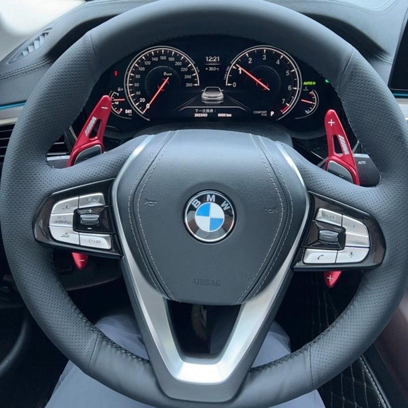 

Чехол на руль автомобиля Нескользящий Искусственная кожа Для BMW G30 530i 540i 520d 530e 2016-2018 G32 GT 630i 630d Автоаксессуары Black Thread