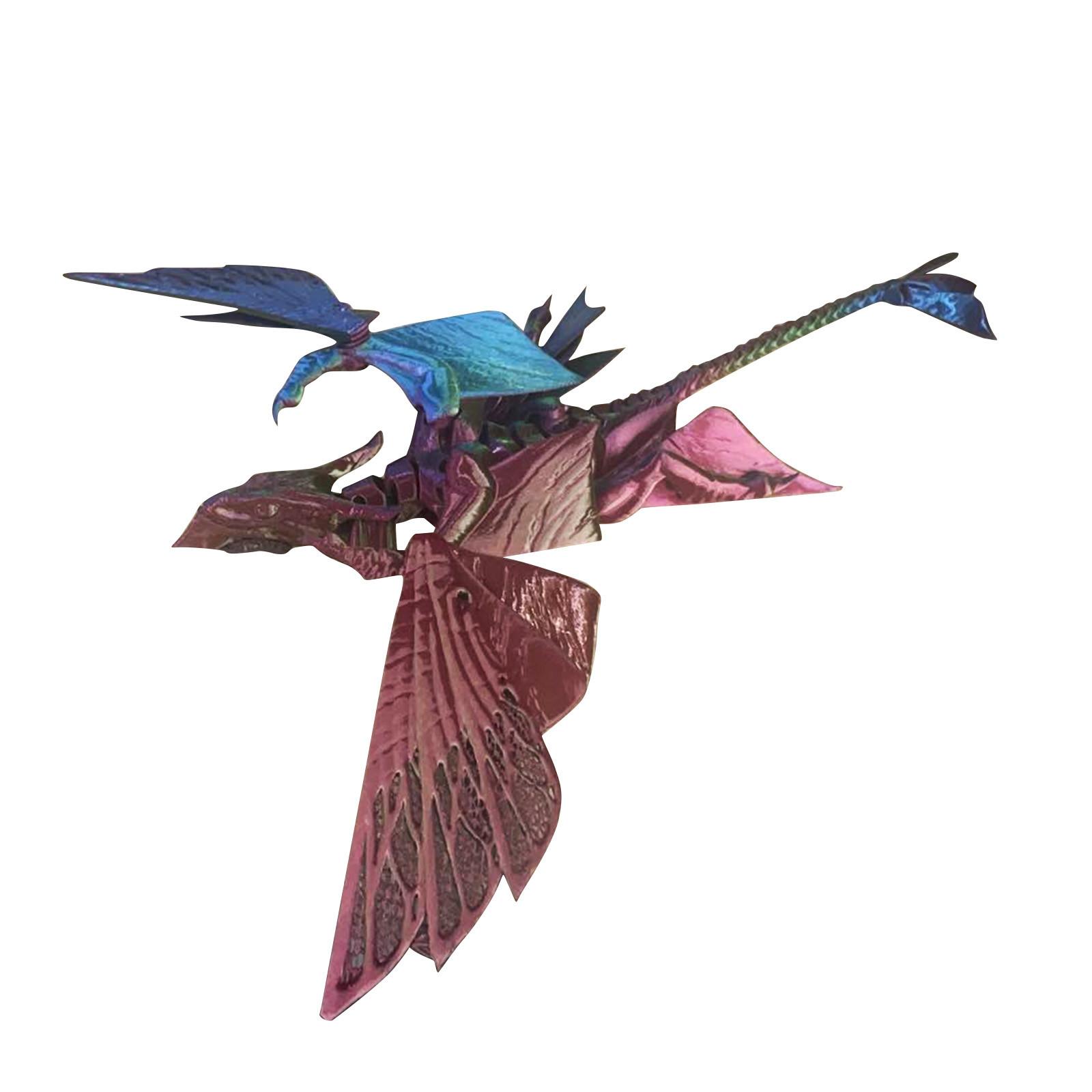 

3D-печатный летающий дракон, шарнирная модель, гибкая фигурка летающего дракона в виде животного, 3D-печатные изделия дешево, снятие стресса, снятие беспокойства One Size