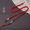 New Fine Hand Woven Dongling Jade High Goods Necklace Lanyard Rope DIY Gold Jewelry Jade Wax Jade Pendant Adjustable Neck Rope
