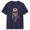 Unisex Japanese Cthulhu Sea Creature Artwork T Shirts Cotton Clothes Vintage Short Sleeve Round Collar Tee Shirt Summer TShirts