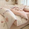 2026 Cartoon Home Bedding Set 100% Cotton Flannel Thick Shell Edge Dorm