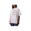 Casual Comfortable Round Neck Loose Short Sleeve T-Shirt Women Tops Bright-White 47B827G-110
