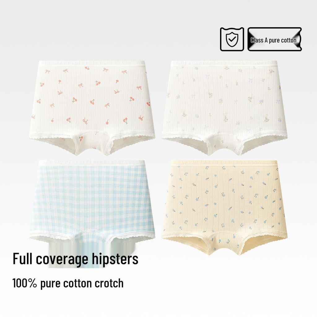 Children's Pure Cotton Boxer Briefs for Girls and Boys