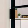 Vidaxl Interior Door, Black, 83X201.5 Cm, Glass and Aluminum