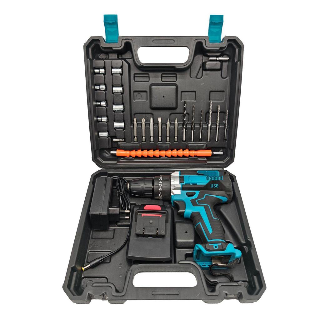 High-Power Cordless Lithium Drill & Multifunctional Electric Screwdriver Set