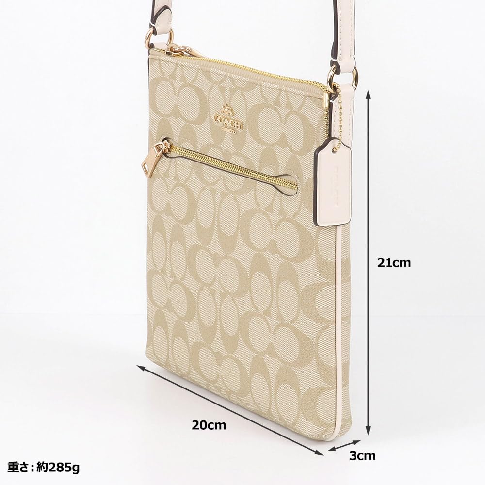 Coach Tasche FCS182 CS182 Helles Khaki x Kreide Luxus beschichtetes Canvas recyceltes Leder Mini Rowan Aktentasche Damen [Coach] (Schultertasche) [Outlet-Produkt]