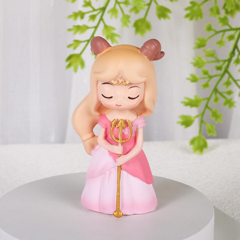 

Fashionable Zodiac Ornaments: Hand-Painted Resin Figurines for Girls Bedrooms 3x2.5x8 cm