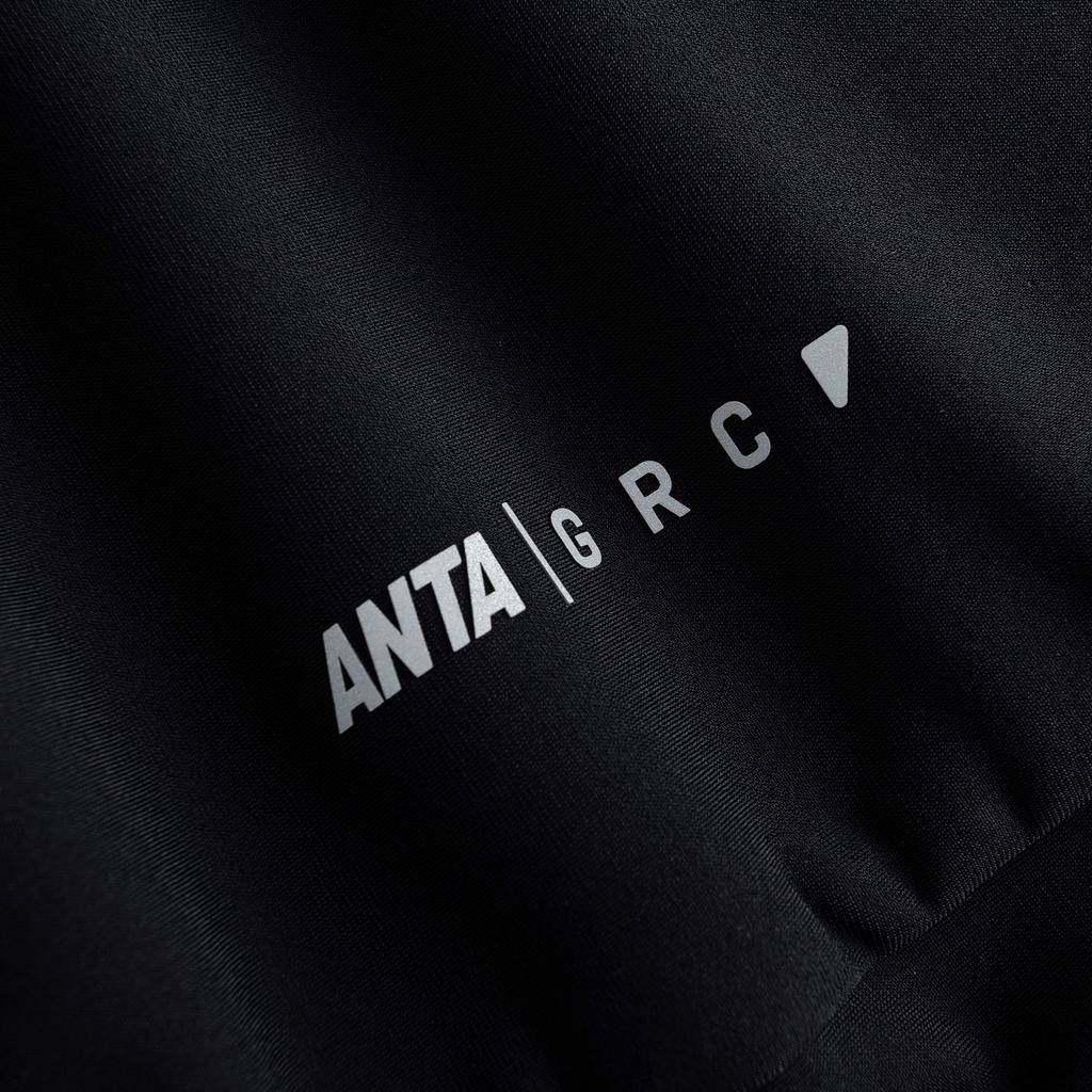 Anta Grc Collaboration Cycling Shirt Dynamic Temperature Control Moisture Wicking Long Sleeve Warm Comfortable T-Shirt Unisex Tops Black 972617703-1