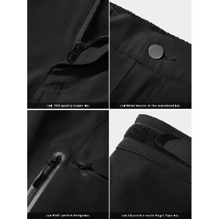 Men's Cycling Shorts Mountain Bike Multifunctional Pants with Pockets Breathable Outdoor Hiking Sports Pants