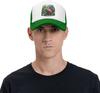 Flamingo Watercolor Palm Leaves Mesh Trucker Hat Adjustable Snapback Baseball Cap for Men Women