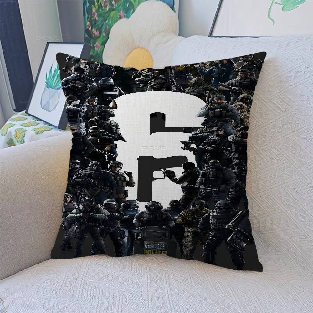 

R-R6-R-Rainbows-Six-x-Siege Pillowcases Home Bedding Decorative Pillow Cover Wedding Super Soft Pillow Case 30cmx30cm