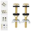 Strong Toilet Tank Mounting System Rustproof Metal Bolts Locking Nuts Sealing Gaskets Universal Application for House