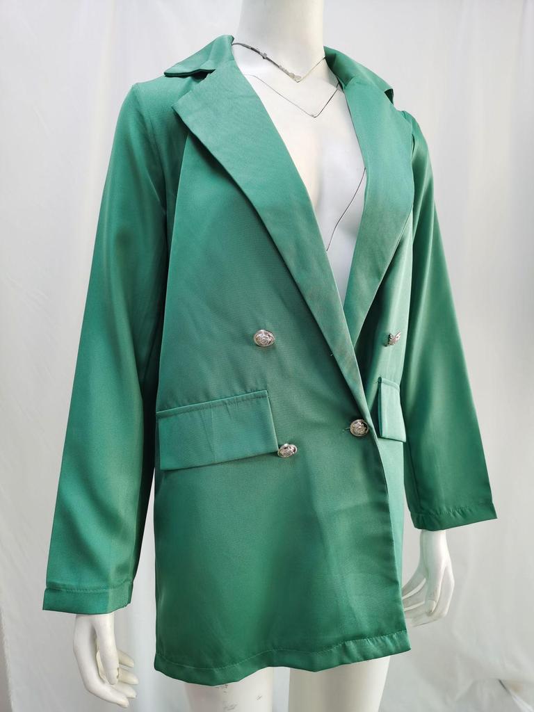 Women's European & American Style Lapel Cardigan Suit Jacket