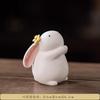 Cute Little Rabbit Animal Rabbit Tea Pet Ornament Ceramic Office Desktop Desk Tea Room Tea Table Home Decoration