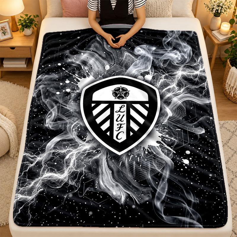 Manta de Flanela Leeds United Futebol Quente Macia Manta de Lançar para Uso Interno Sofá Cama Sala de Estar