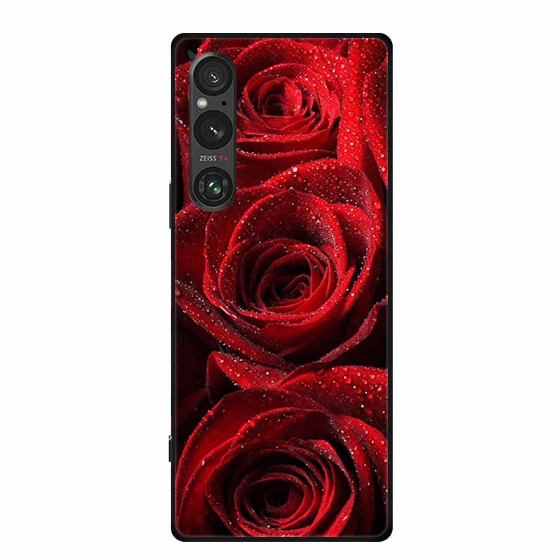 Etui na Sony Xperia 1 VI, luksusowe, miękkie silikonowe etui z TPU na tył telefonu Sony Xperia 1 VI 5G, urocze, odporne na wstrząsy, z motywem kwiatów i kreskówek