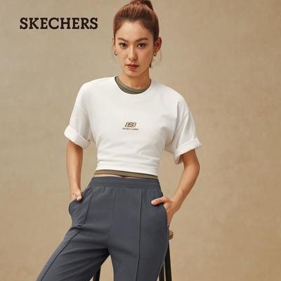 Unisex Loose Fit Color-Block Knit T-Shirt L226U006