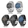 Luxury Watches For Men Chronograph Stainless Steel Man Wristwatch Waterproof Luminous Sport Military Men's Quartz Watch