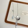 New Trendy Metal Starfish Tassel Necklace for Women Hip Pop Silver Color Shell Conch Pendant Necklace Long Chain Jewelry Gift