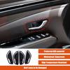 Glossy Black Interior Door Handle Bowl Trim Cover For Hyundai Santa Cruz +