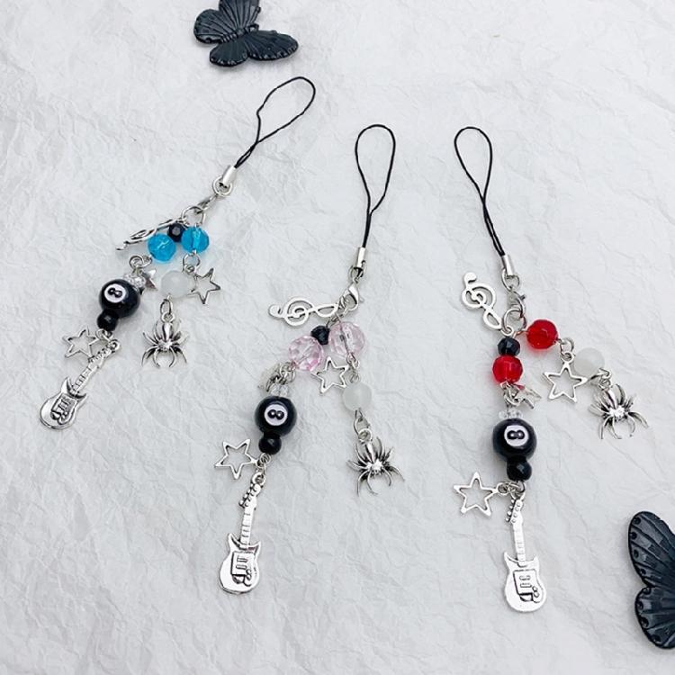 Eye Catching Phone Pendant Star Keychain Phone Charm Keyringfor Women and Girls