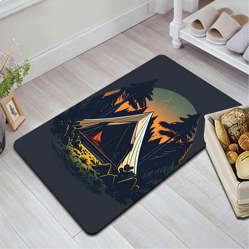 Camping Rug Floor Mat for Living Room or Bedroom Soft and Comfortable Carpet a Gift for Birthday and Holiday.MFF0918414