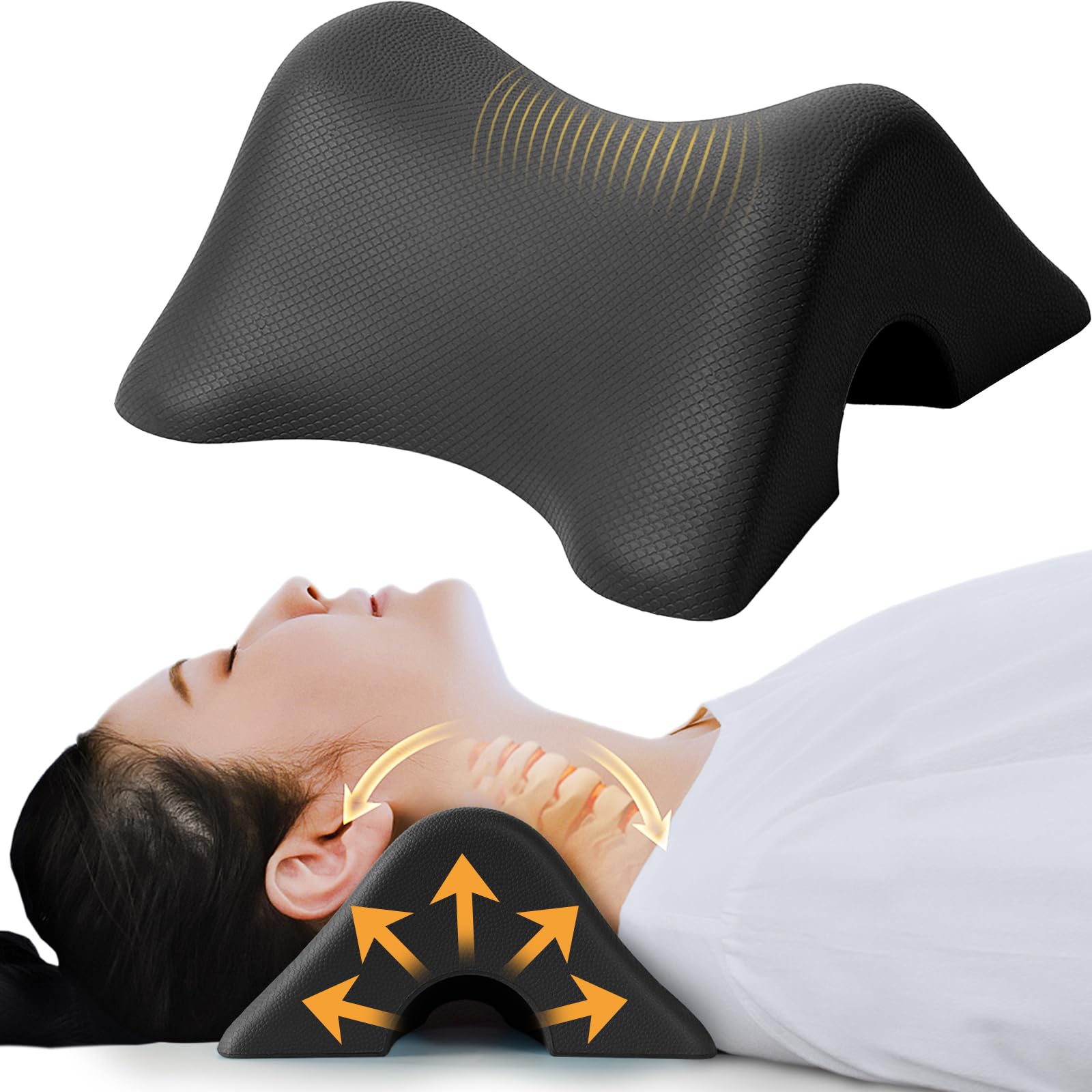

Подушка для растяжки шеи Tago Neck Stretch Neck Товары для дома Плечи Лопатки Подушка для растяжки шеи для шеи Плечи Жесткие плечи Здоровье чёрный