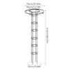 Gartenlaube Sonnenschirm Turm Pflanzenrankgitter Für Kletterpflanzen Unterstützung DIY Kletterrankgitter Blumenhalter Mode