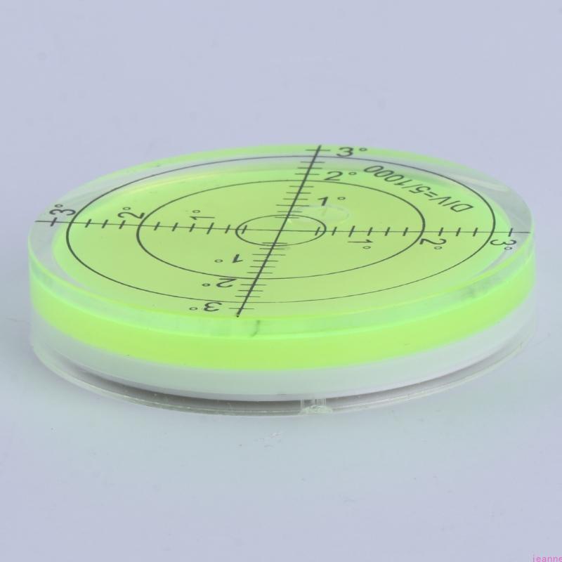 60mmx12mm PMMA Bubble Degree Mark Surface Level Round For Measuring Tool