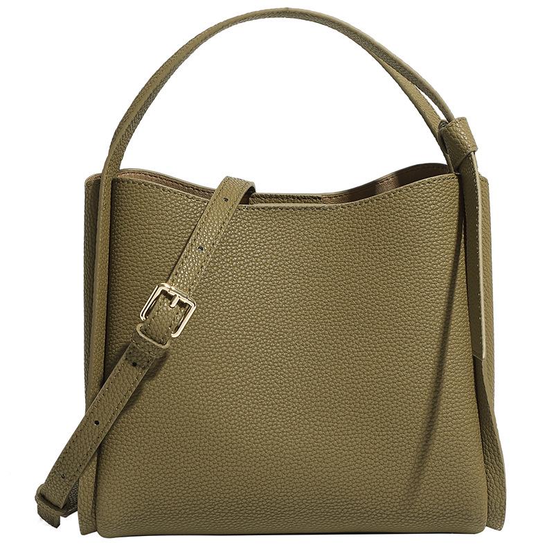 Borsa a secchiello da donna 2025 in vera pelle di alta gamma - Stile a spalla e crossbody