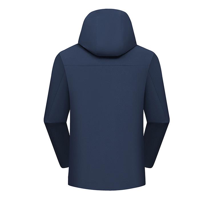 Men's Waterproof Windproof Ski Jacket: Thick Velvet Hooded, Plus Size for Autumn/Winter Mountaineering.