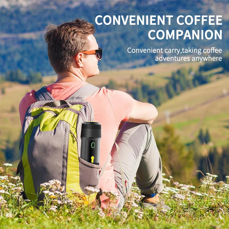 Portable Wireless Coffee Maker, Rechargeable Capsule Espresso Machine, Outdoor Convenient Coffee Maker