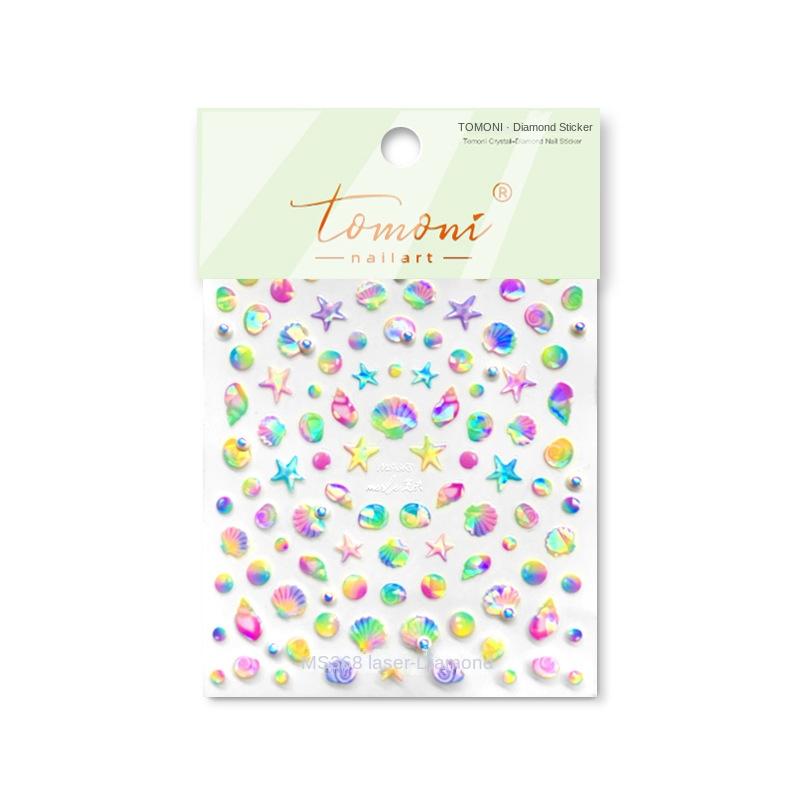 

Яркие кристальные красочные ракушки наклейки для ногтей своими руками изготовление креативных декоративных наклеек MS368